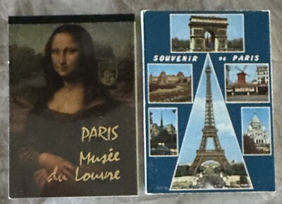 Souvenir De Paris 14 Postcard Accordion Style Booklet & Paris