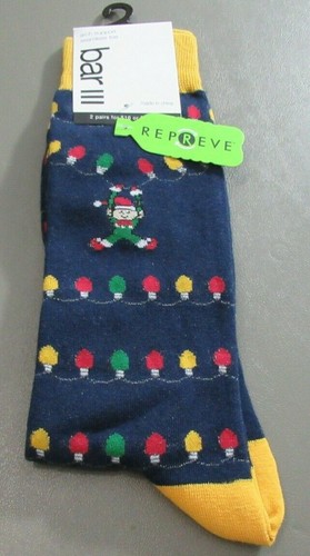 Bar III Men's 1-Pair Novelty Socks, Assorted Patterns and Colors, Shoe Size 7-12 - Picture 26 of 47