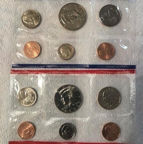 1996 P&D Mint Set US with Envelope & COA (10 Coin Set) ***No 'W' Dime*** - Picture 2 of 3