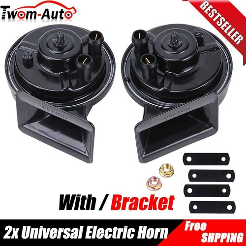 2x 110dB 12V Super Loud Train Horn For Truck SUV Car Boat Mototrcycle Universal - Foto 2 di 13