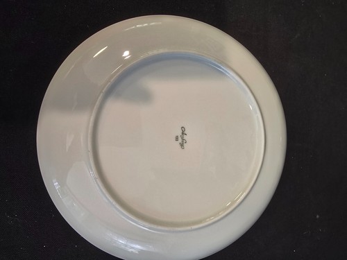 Set of 4 Arzberg Form 2000 Luncheon Plate Blue Grid 9.25" Vtg German Porcelain - Picture 7 of 12