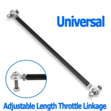 Adjustable Length 10-1/4" ~ 11-3/4" Throttle Linkage w/Rod Ends Kit Universal