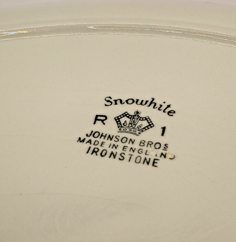 Snowwhite Orange & black Platter Signed Johnson Brothers Made in England - Picture 4 of 8