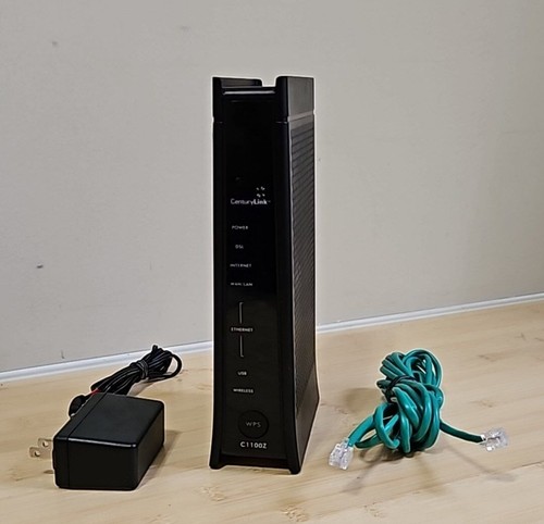 CenturyLink C1100Z ZyXEL 802.11n Wireless Modem Router with Green Cable