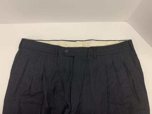 Ermenegildo Zegna Trofeo 2 Pc Blue Pinstripe Suit US 44C. Pants 38W-26L - Picture 9 of 12