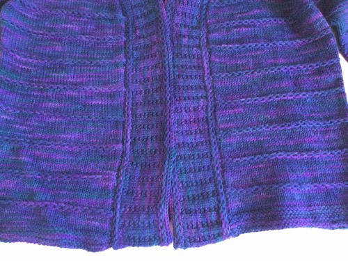 NWOT Wool Worsted Handmade Knitted Kimono Cardigan Sweater Sz L - Picture 3 of 6