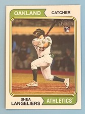 2023 Topps Heritage Shea Langeliers Rookie RC #190 Oakland Athletics
