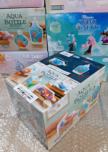 Re-ment Pokemon Aqua Bottle Collection Miniature 6 Types Full Box Set - Picture 2 of 11
