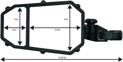 ATV Tek, Elite Series 2 Sideview Mirror - 2 pack, Black, UTVMIR-ES2-2 - Picture 8 of 8