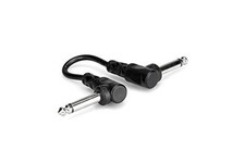 Hosa CFS-106 Molded Right-Angle Guitar Patch Cable, 6 inch
