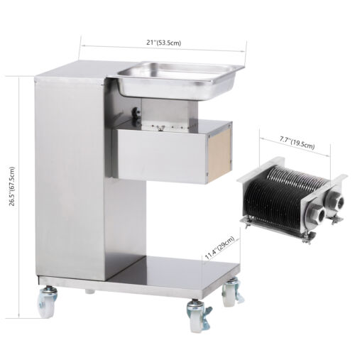 Meat Slicer Meat Cutting Machine 500KG 110V w/Two Sets Blade Cutter Well Packing - Picture 3 of 13