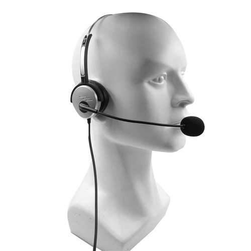 Call center telefon / telefon IP zestaw słuchawkowy z mikrofonem wysięgnika 4-pinowe złącze modułowe RJ9 - Zdjęcie 7 z 10