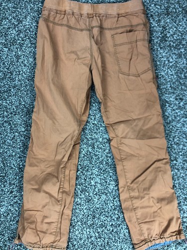 Prana Mens Joggers Size Large 32 Orange Stretch Ankle Straps Pants - Picture 6 of 10