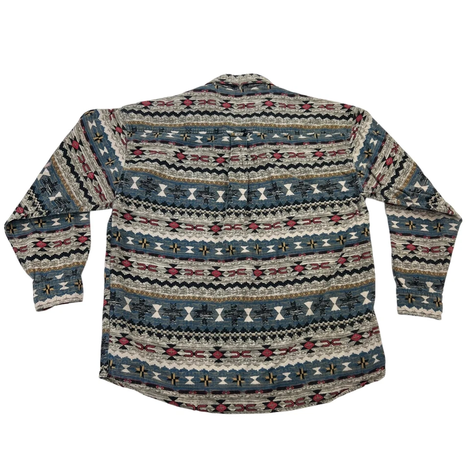 Camisa vaquera occidental de lona de algodón North River para hombre talla L Foto 3 de 4