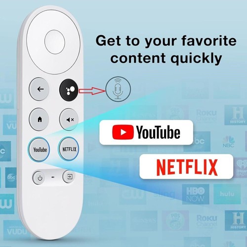 Replacement For Chromecast With Google TV Voice Bluetooth IR Remote Control AU - Picture 9 of 18