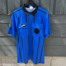 Official Sports Blue Collared U.S. Soccer Federation Referee Program Jersey M