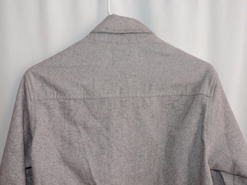 Native Danger Button Down Shirt Gray Modern Skater Style Removable Sleeves Small - Picture 4 of 10