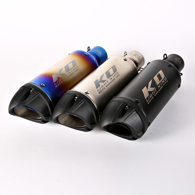 Motorcycle 3851mm Exhaust Pipe Universal Escape Pipe No DB Killer Dirt