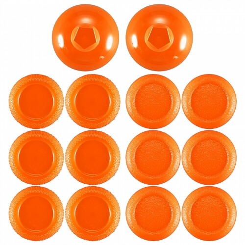 Xbox one PS4 Swappable Thumbsticks - Changable Custom Height Grips - Orange - Picture 2 of 6