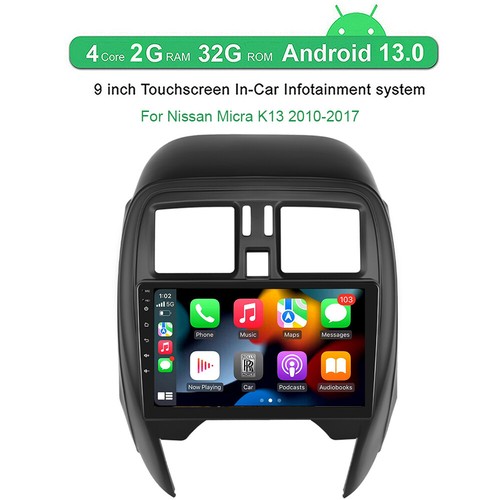 For Nissan Micra K13 2010-2017 Carplay Car Stereo Radio Android 13.0 GPS Sat Nav - Picture 2 of 17