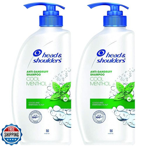 Head and Shoulders Anti Dandruff Shampoo, 2 Pack, Cool Menthol Scent Refreshe