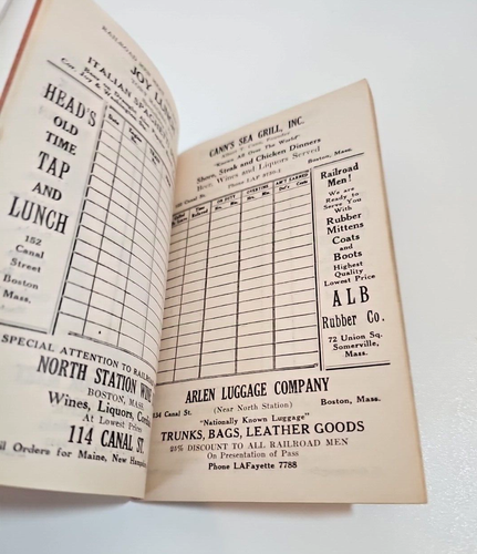 1934-1935 Roster & Time Book Boston & Maine Railroad Portland & Terminal Divis.. - Picture 5 of 5
