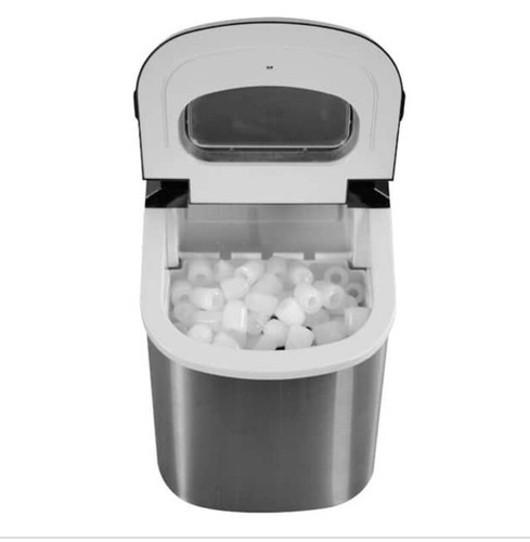 Magic Chef Portable Stainless Steel Countertop 27 lbs Per Day Ice Maker HNIM27ST - Picture 4 of 8