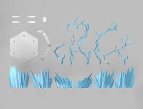  Effect Thunder Lightning Blue wave Figuarts Figma D-arts rider 6'' 8'' Figure - Picture 3 of 5