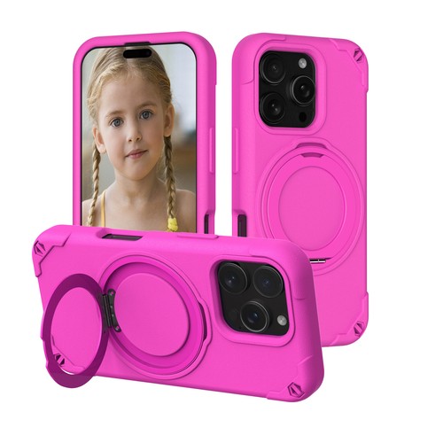 Mag Safe Ring Stand Case For iPhone 16 Pro Max EVA Shockproof + 2x Screen Films - Picture 14 of 15