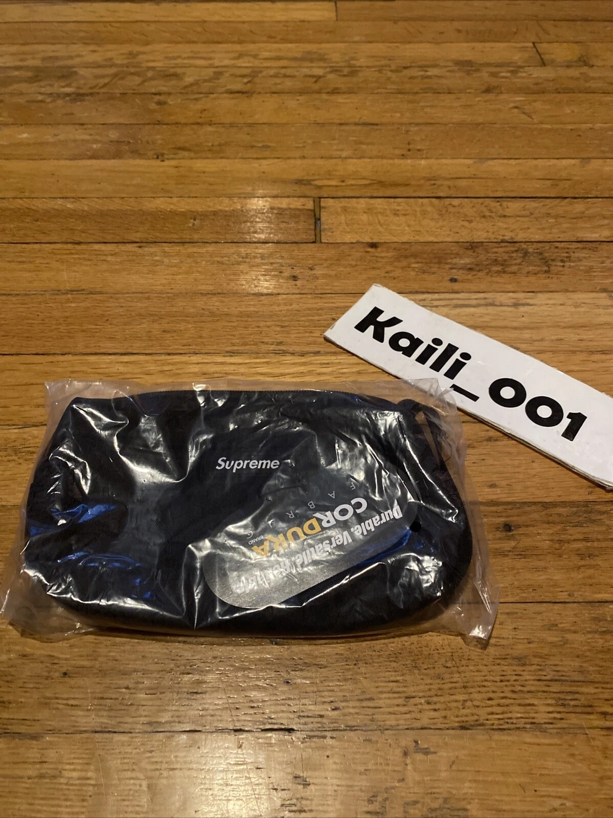 Pochette organisatrice Supreme noire SS19 B