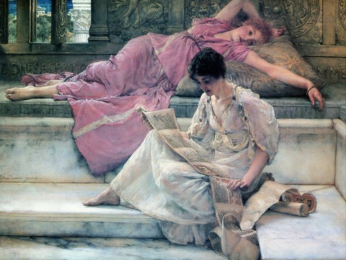 The Favourite Poet - Alma Tadema - Canvas or Print Wall Art - Picture 2 of 2