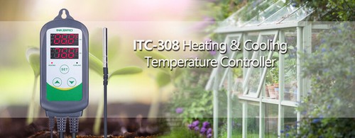 Temperature Controller Thermostat Heat Cool / Seedlings Heating Mat Seed Sprout - Picture 6 of 57
