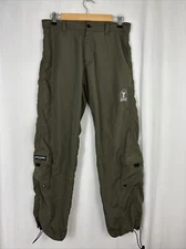 Sageman Drum Wear Mens Medium Army Green Pants 32x29 Nylon Stains