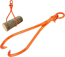 Log Skidding Tongs, 32 Inch 2 Claw Log Lifting Tongs