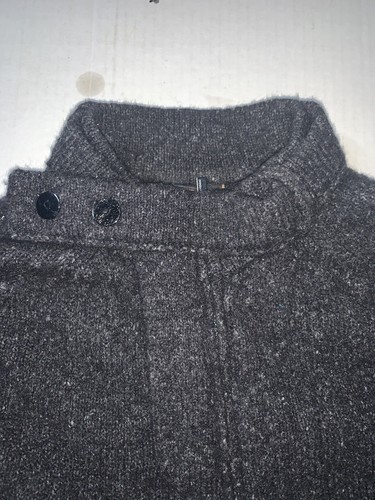 Preowned- BCBG MaxAzria Sleeveless Wool Blend Full Zip Poncho Womens (Size S) - Picture 5 of 9