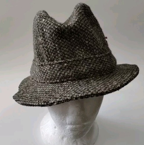 Justin Reed Irlandés Lana Laine Tweed Fedora Sombrero Corcho, Irlanda Marrón Rojo Pluma - Imagen 5 de 21
