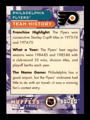 1994 Muppets Jim Henson Take The Ice Hockey Team Cards / SEE DROP DOWN MENU. - Picture 90 of 112