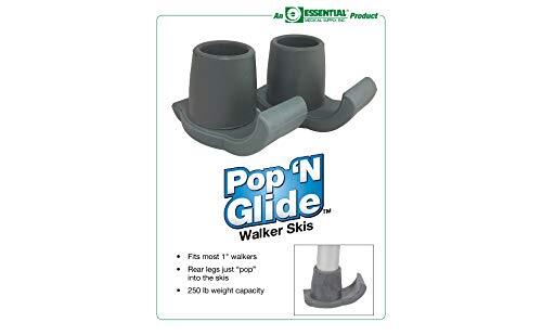 Pop & Glide Easy Use Walker Ski Glides 2 Pack - Universal Fit Walker Accessor... - Picture 7 of 7