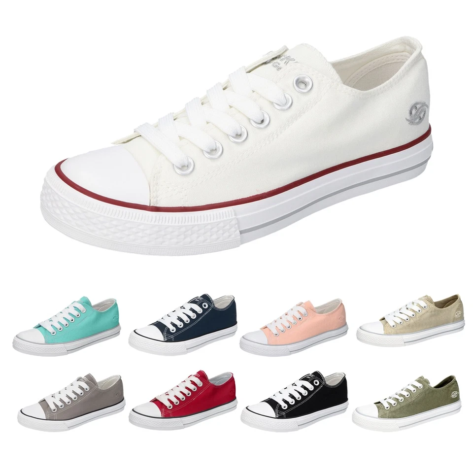 Dockers by Gerli Damen Schuhe Sneaker Schnürschuh Turnschuh Sneaker Canvas