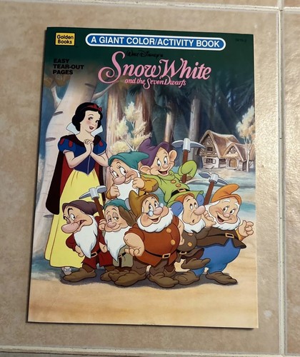 Disney Prinzessin Schneewittchen Golden Riesen Malbuch Activity Vintage 1990er
