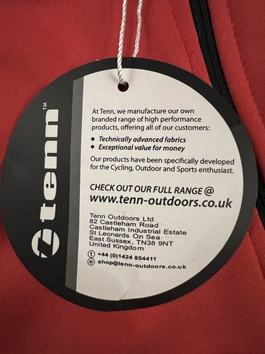 Tenn Classic Herren Winter Langarm Radtrikot | Rot/Schwarz/Weiß | 2XL | - Bild 7 von 8