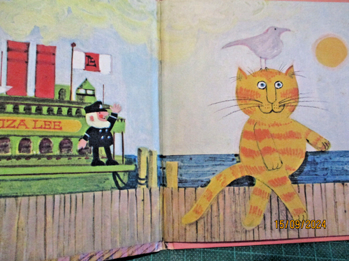 Tell-A-Tale Book ALONZO PURR THE SEAGOING CAT Whitman VINTAGE HC 1974 rare - Picture 2 of 5