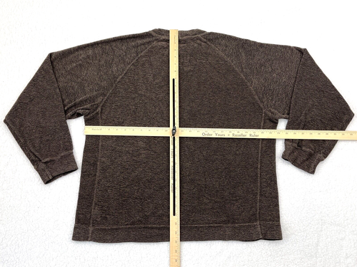 Columbia Sweater Mens Medium Brown Pullover Outdoors Camp Sweatshirt Casual A59 - Picture 3 of 6