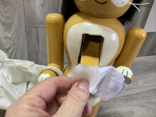 Vintage Kurt Adler Feiger Löwe Zauberer von Oz Nussknacker Holz - Bild 8 von 12