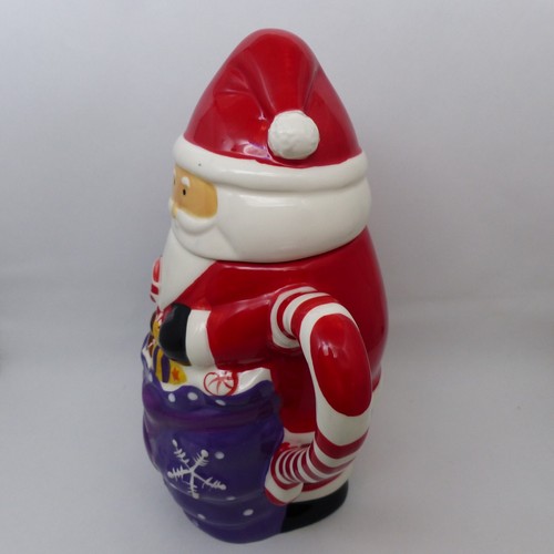 Temptations by Tara Navidad Santa Claus taza con tapa bolsa de juguete púrpura - Imagen 2 de 8