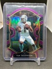 2020 PANINI SELECT TUA TAGOVAILOA RC #45 CONCOURSE PURPLE PRIZM DIE-CUT DOLPHINS