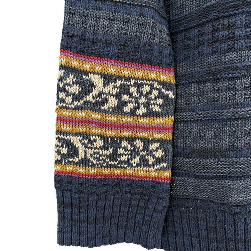 New Peruvian Connection Intarsia Colonial Bird Cardigan Sweater Pima Cotton - Picture 5 of 9