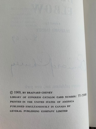 SIGNED - DEVIL'S ELBOW - A Novel by Brainard Cheney (1969, Hardcover) - Foto 4 di 8