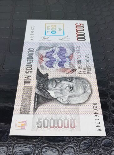 Hermoso Billete Argentina 500.000 Australes 1990 Casi Sin Circular - Imagen 3 de 6