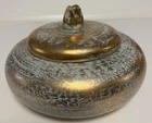 New ListingStangl Pottery Hand Painted Antique Gold Bowl with Lid 5188 Home Decor